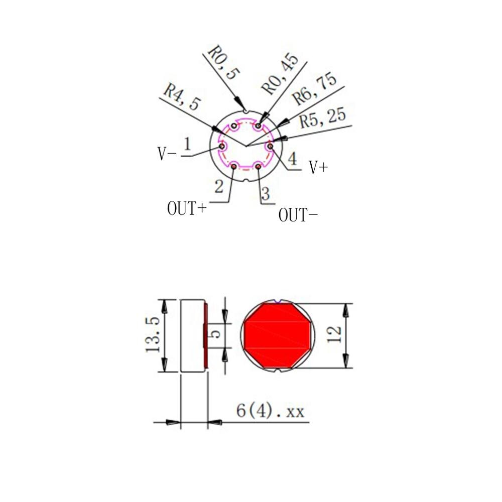 Flush Diaphragm Piezoresistive Ceramics Pressure Sensor 3-500bar 13.5mm Diameter 5-30V Height Temperature compensation