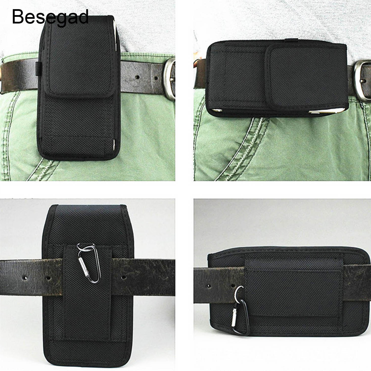 Besegad – étui pour téléphone portable, Sport en plein air, ceinture, sacoche de taille, pochette Gadget pour iPhone 8 7 6 Plus, Samsung Huawei Xiaomi