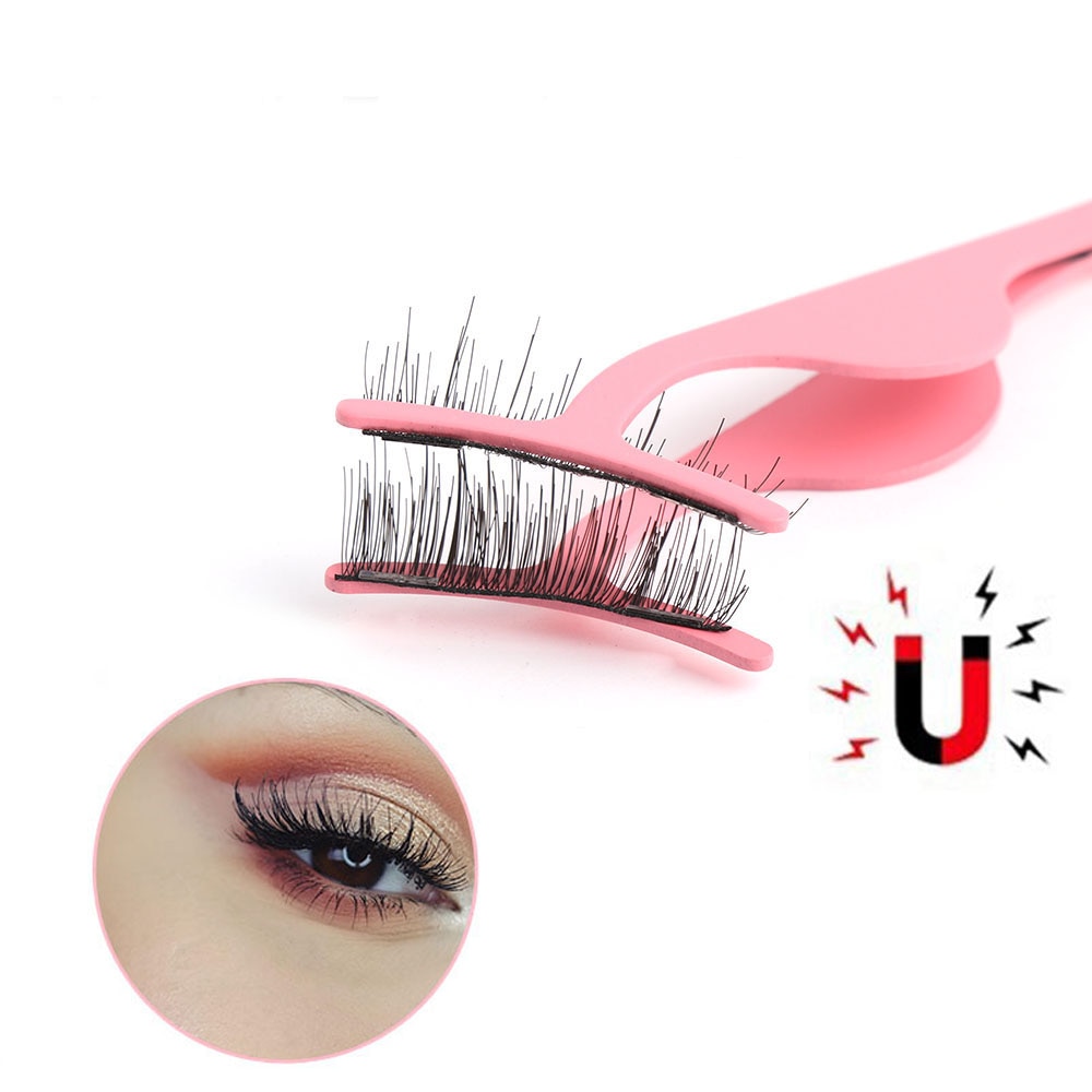 1 Pc Magnetische Wimpers Extension Applicator Rvs Valse Wimperkruller Tweezer Clip Klem Beauty Make-Up Tool Cosmetische