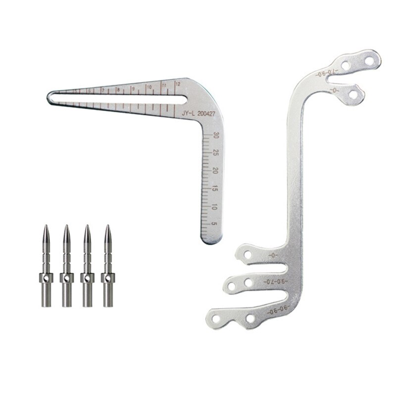 Dental Implant Guide Set Oral Planting Locator Positioning Guide Drilling Positioning Ruler Angle Ruler Implant Tools Dentist