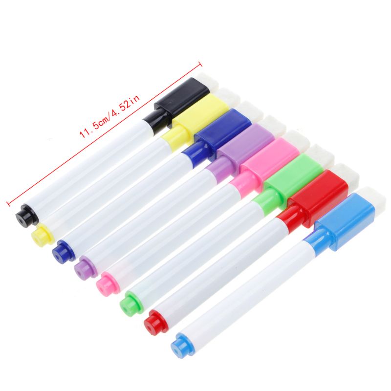 5 Stks/set Whiteboard Pen Uitwisbare Droge Whiteboard Markers Magneet Ingebouwde Gum Kantoor Schoolbenodigdheden