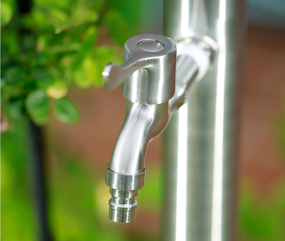 Edelstahl Garten Wasserhahn Boden Geschmückt draussen wasserhahn waschmaschine wasserhahn runde oder Platz