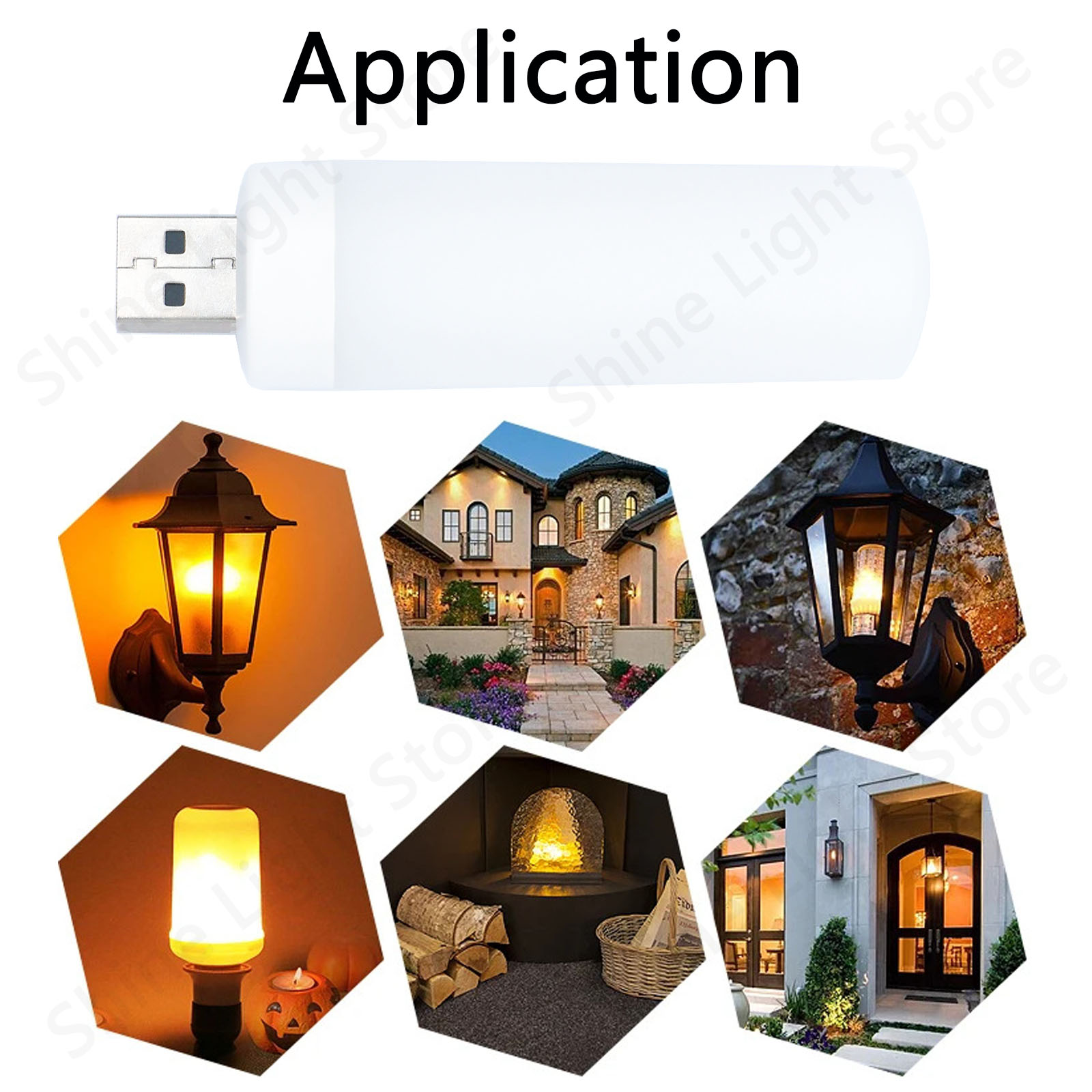 LED Umgebungs licht Simulation Flamme flackernde Kerze Glühbirne USB DC5V Haushalt elektronisches Zubehör Licht Flamme Lichteffekt