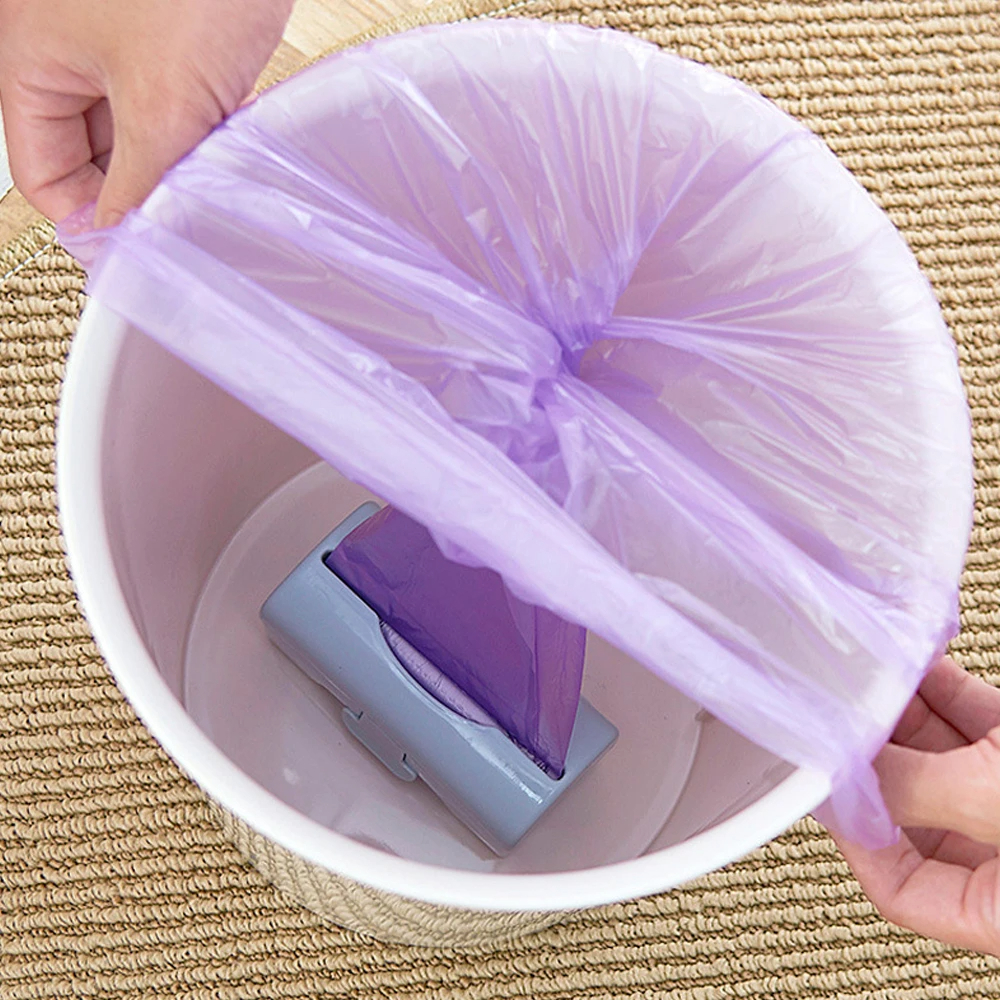Caja de almacenamiento de bolsas de basura, dispensador de bolsas de basura para cocina, baño, soporte para bolsas de comestibles montado en la pared, contenedor de bolsas de plástico para cocina