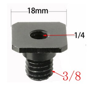 10pcs/lot 1/4" to 3/8" 5/8 Male to Female Double Layer Thread Screw Mount Adapter Tripod Plate Screw for Camera Flash Tripod Mic: K