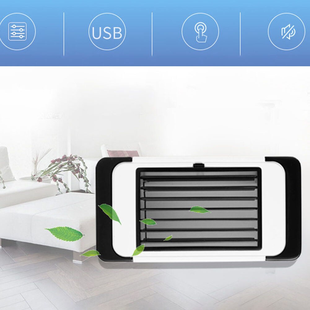5W Summer Portable USB Mini Air Conditioner Summer Cooling Fan for Home Office Cooler ABS + PP Air Cooler Fast Cooling USB DC
