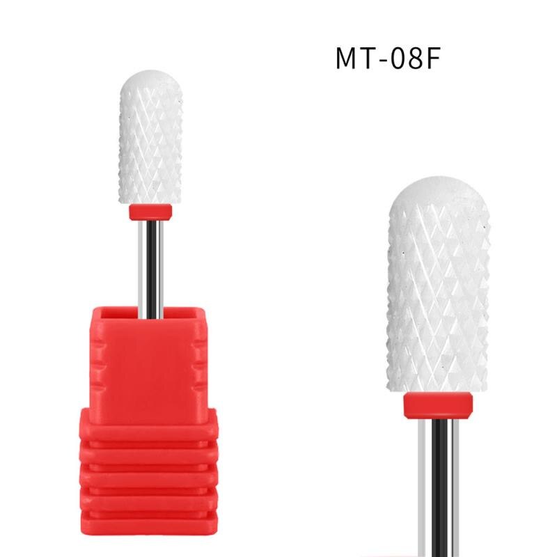 1 stk keramisk neglebor til elektriske manicure boremaskiner maskine neglefile buffere polerhoved nail art udstyr tilbehør: 08