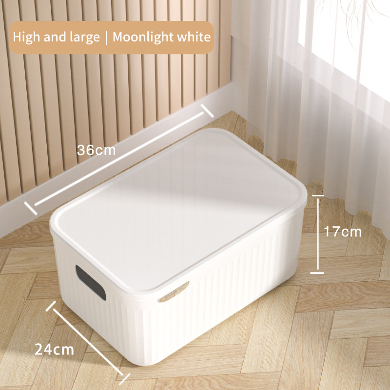 Home Wardrobe Clothes Organizer Plastic Toy Storage Boxes for Bedroom Cabinets Drawers Cosmetic Makeup Doll Accessory Container: Orange