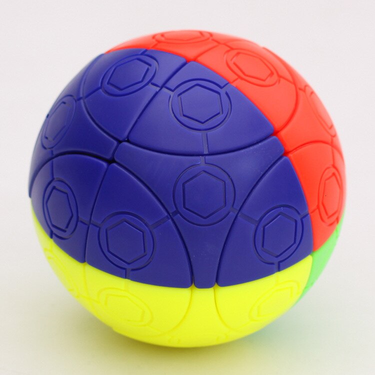 Strange Shape Cube Ball Four-color Football Sphere Magic Cube Speed Puzzle Good Quanlity Cubo Magico Toys For Children Kids: Default Title