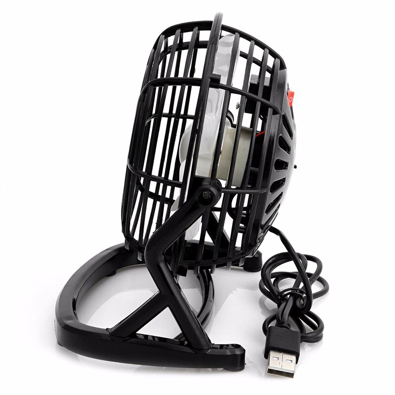 Cooling Desk Mini Fan Notebook Laptop Computer Portable Super Mute PC USB Cooler Desk Mini Fan Black