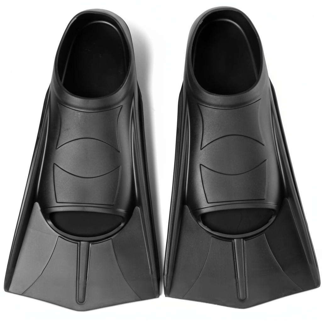 Silicone Fins Swim Training Snorkel Short Diving Flippers Frog Shoes Men Women Breaststroke Freesnorkel Swimming