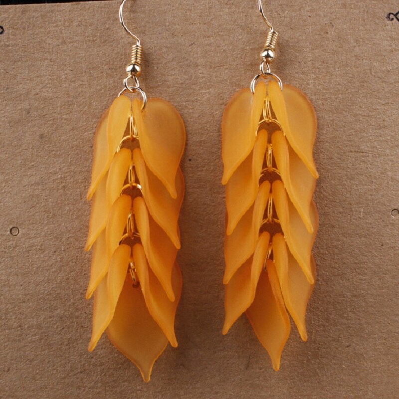 Pendientes colgantes para mujer, aretes largos, flores colgantes, bodas, fiestas, para mujer, novedad de