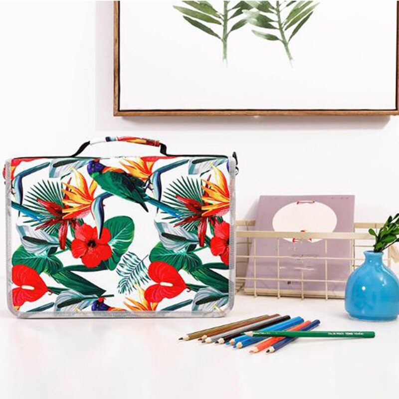 Tiny Cute School Pencil Case 160 Holes 3 Layers Large Penal Pencilcase Pen Bag Box Stationery Pouch for Painting