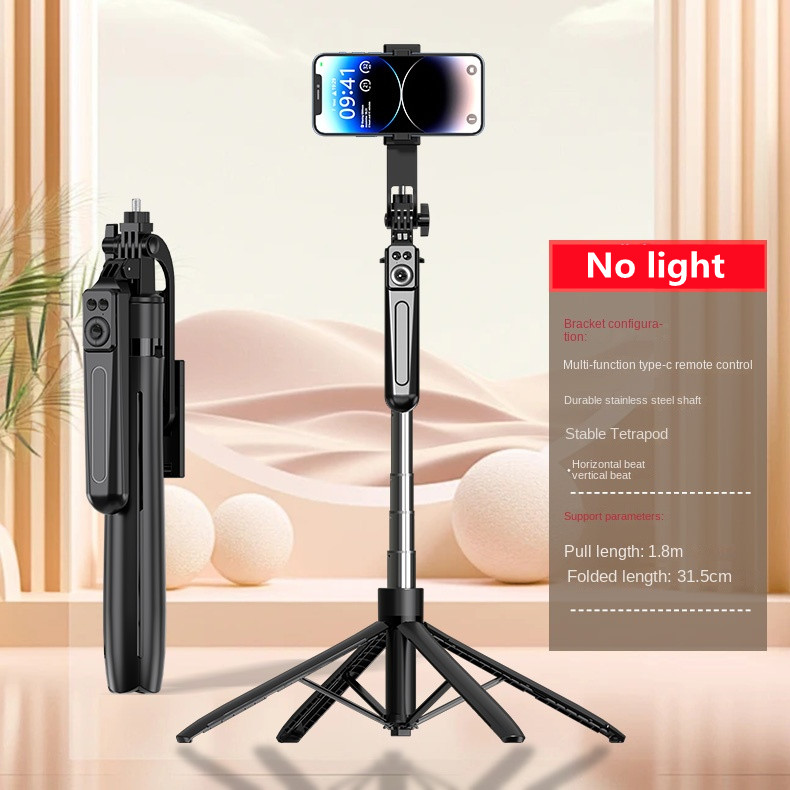 Wireless Selfie Stick for Smartphone Tripod with Bluetooth Remote, Portables Foldable Stand for Vlog Shooting Record for iPhone: Default Title