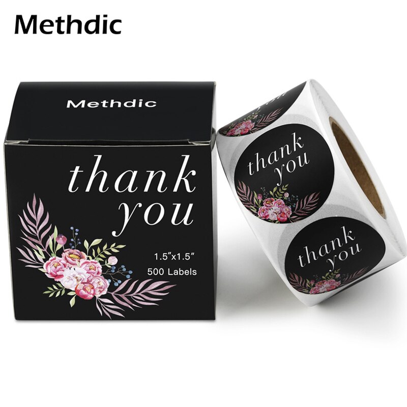 Methdic 500 Stickers Dank U Stickers Dank U Kaarten Voor Gunsten Dank U Label