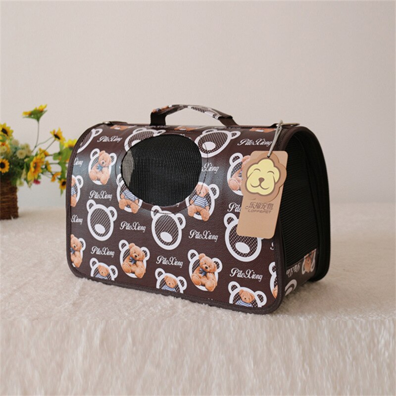 Dog Cat Carrier Backpack Travel Breathable Pet Bag Out Folding Shoulder Messenger Bag for Small Dogs Pet Suppliers