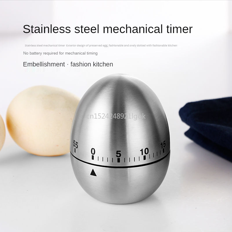 Timer Mechanical Stainless Steel Kitchen Reminder Student Do Problem Time Management Office Countdown Timer