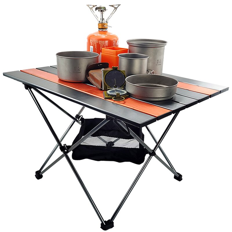 Lightweight Aluminum Folding Table, Portable Camp Table, Outdoor Picnic Camping Backpacking Beach Patio