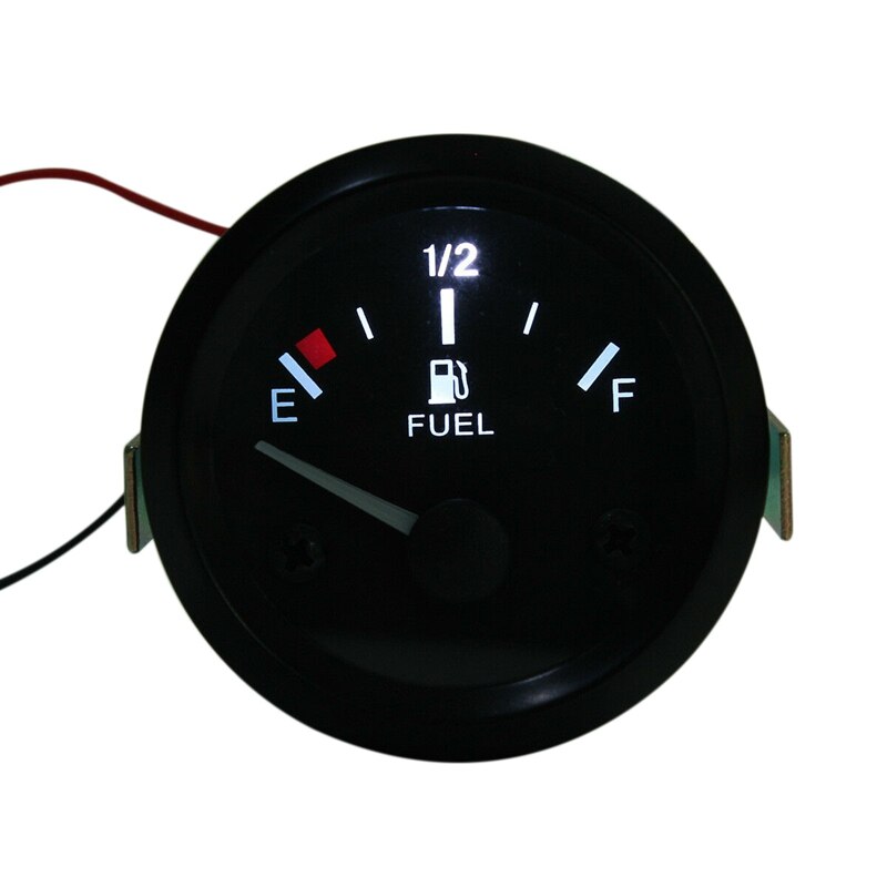 Medidor de nivel de combustible Universal para coche, 2 pulgadas, 52Mm, con Sensor de combustible, Kits de puntero E-1/2-F