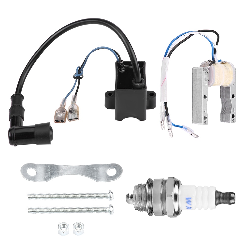 CDI magneto de bobina de encendido para motorizado 49cc 66cc 80cc motor bicicleta bujía de arranque para motocicleta Accesorios