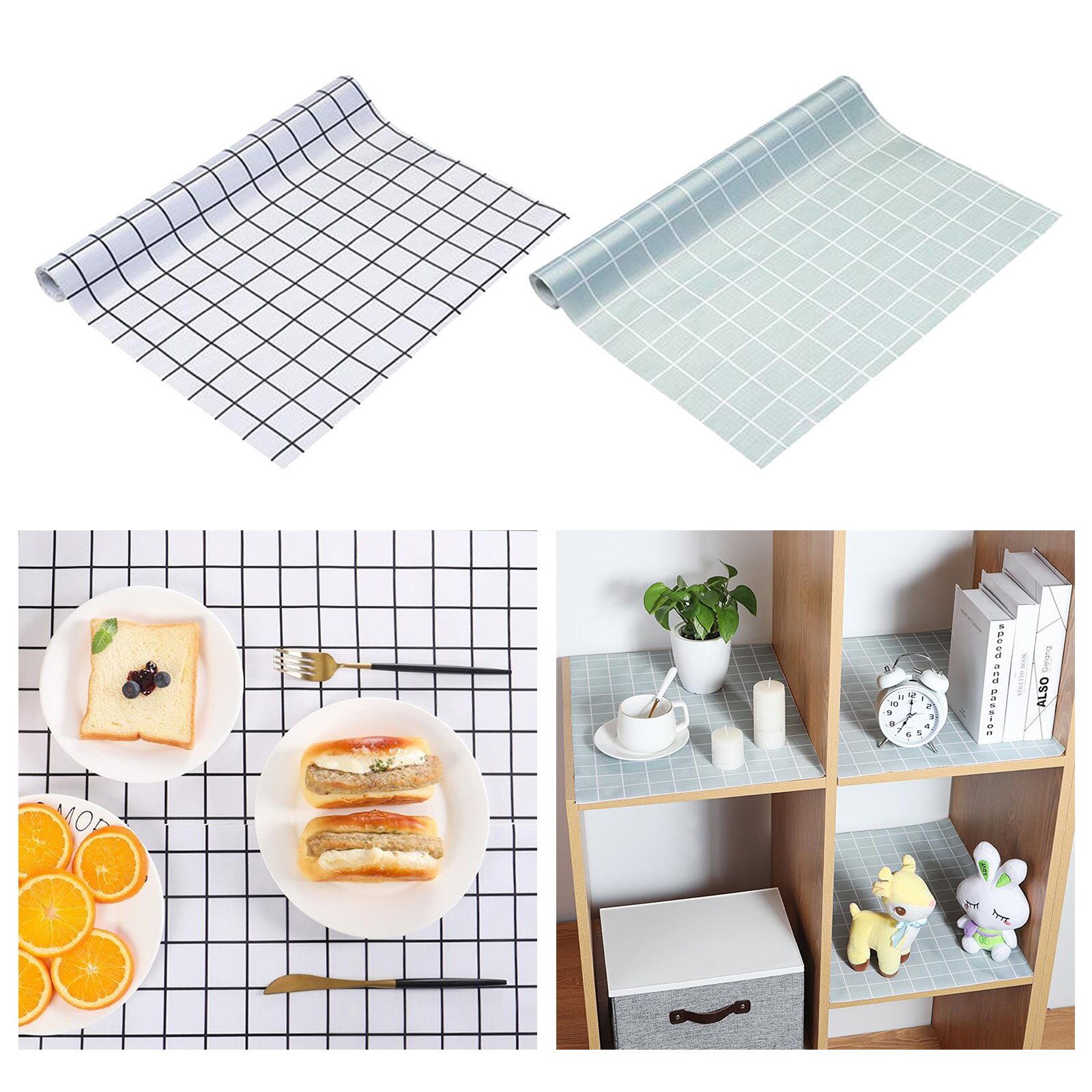Decorative Drawer Shelf Liner Waterproof Cabinet Liner Non-Adhesive 3 meters