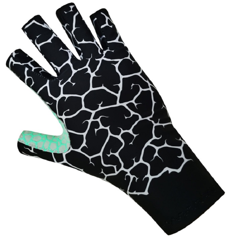Retter Wärme UV Schutz Angeln Handschuhe UPF50 + Sonne Finger Handschuhe Für Segeln Radfahren Bootfahren Surfen Wandern: Black / XL