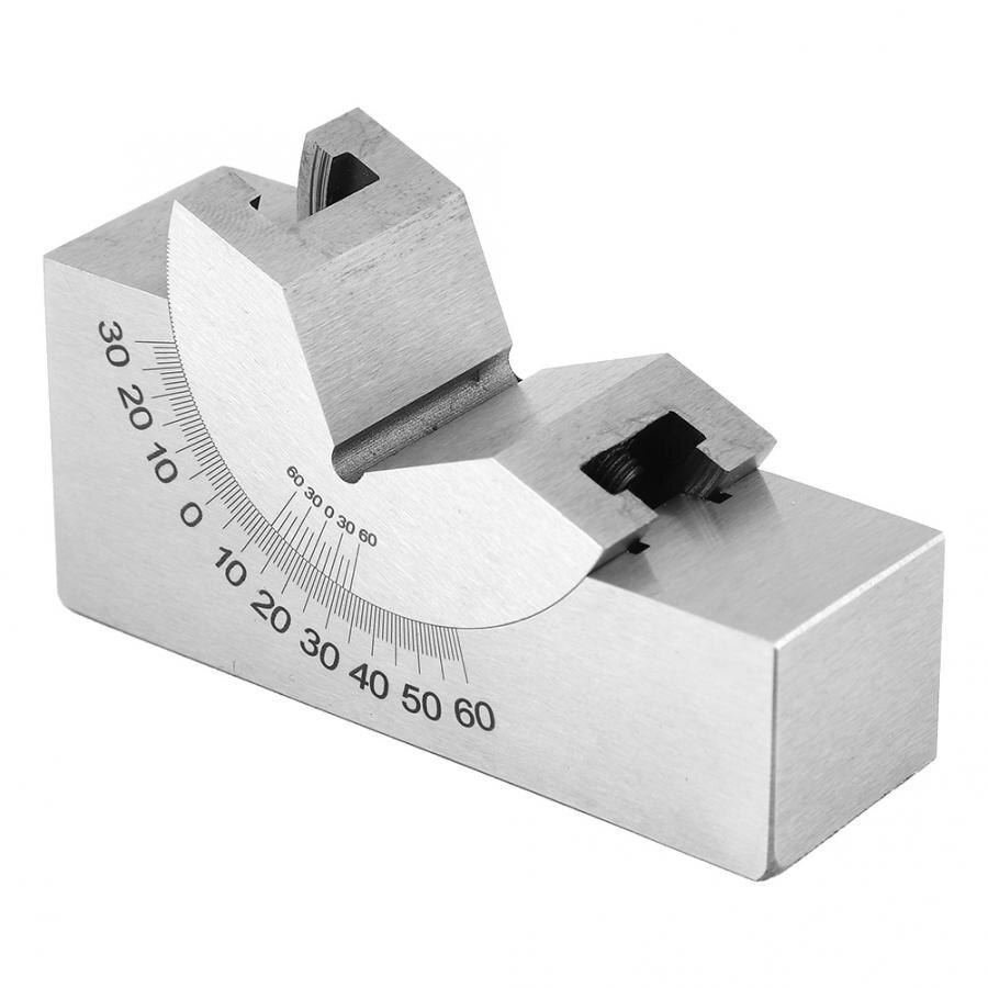Angle block 75x25x36 AP30 Stainless Steel Accuracy Micro Adjustable Angle V Block Milling Angle Gauge