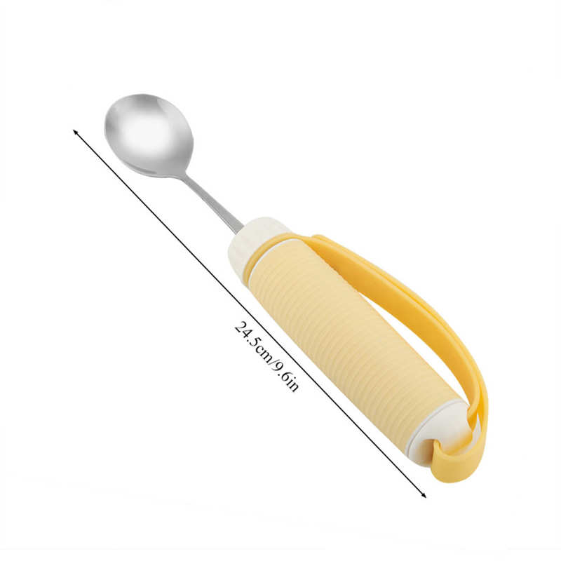 Convenient Disabled Patient Arthritis Elder Utensil Removable Flexible Rotating Eating Tablewares Disabled Fork: Spoon