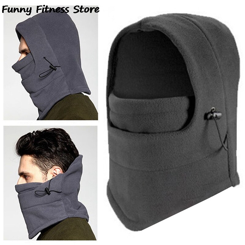 Gorra de invierno para escalada y senderismo, máscara de lana para exteriores, a prueba de viento, para acampar, pesca, gorra de protección UV para cubrir cuello y rostro