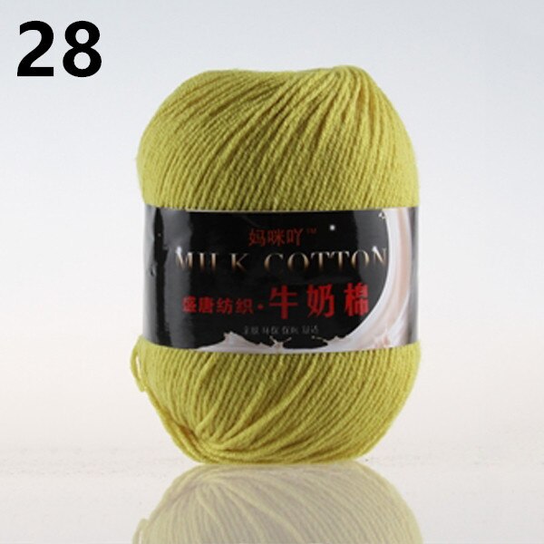 Craft art Dubbele breien Haak DK Garen Wol Melk fiber katoen 50g Bal: 28