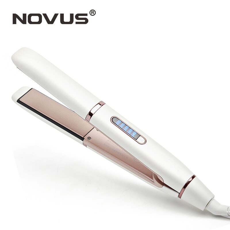 NOVUS PRO Hair Straightener Ceramic Coating Plate Flat Iron with Digital Display Straightening Irons Chapinha Straight Hairstyle