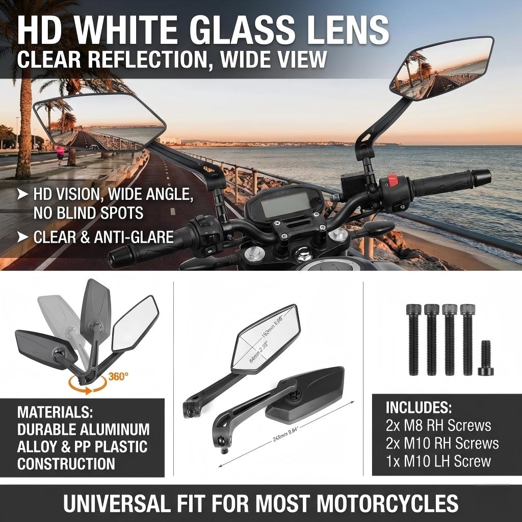 Motorrad-Rückspiegel für G650GS Sertao G 650 GS G650 GS , verstellbare Rückspiegel, Zubehör