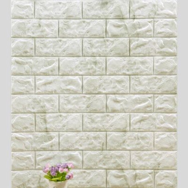 70*77cm 3d boligindretning mursten klistermærker diy indretning selvklæbende vandtæt tapet til børneværelse køkken soveværelse klistermærke: D (en i den)