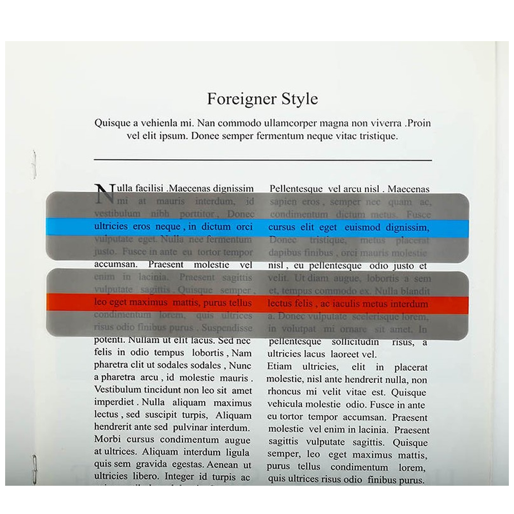 8 Pieces Reading Guide Strips Highlighter Colored Overlays Bookmark Read Strips for Student Teacher Dyslexia People Kid