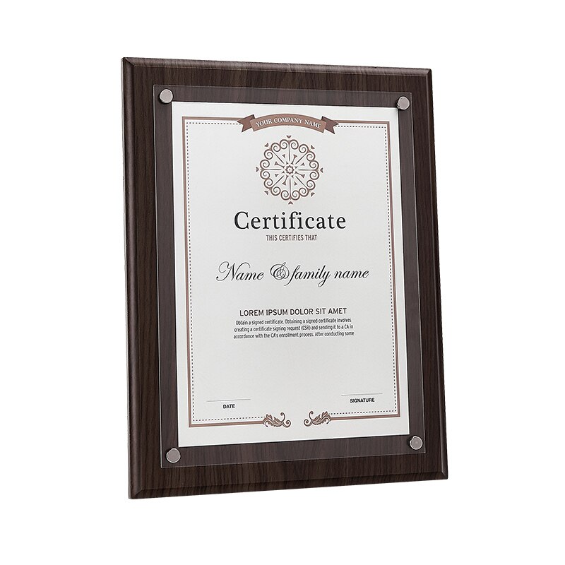 Photo Frame Wooden Certificate Stand Classic Photo Frame Wall Mount A3 A4 A5 Certificate Stand