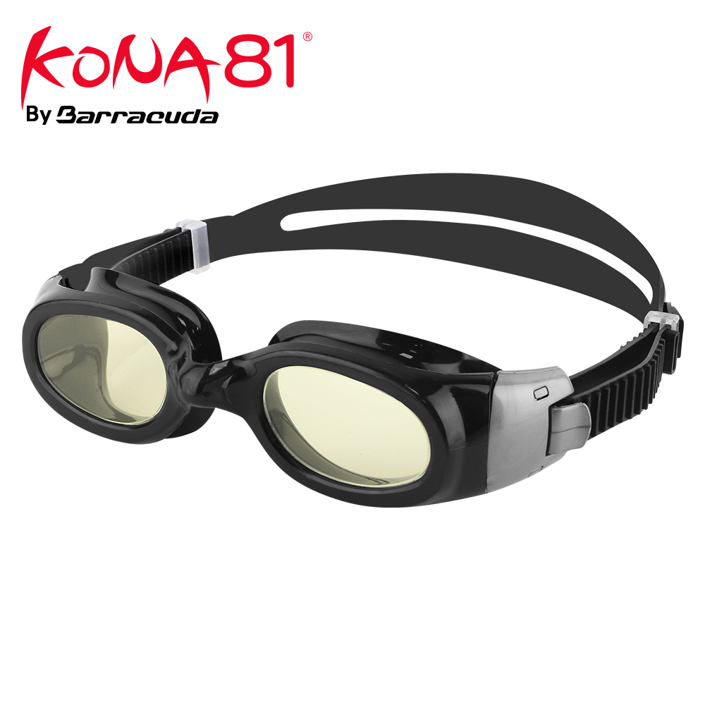 Barracuda kona 81 svømmebriller anti-fog uv-beskyttelse vandtætte svømmebriller til kvinder mænd  #32720 briller: Sort