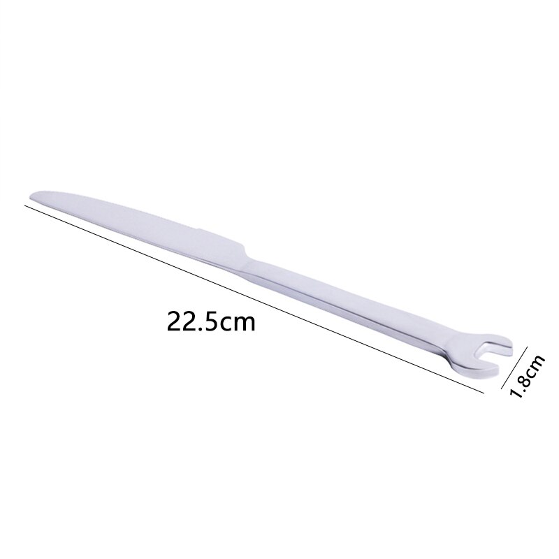 Stainless Steel Fish Spoon & Shrimp Fork Set - 4 Piece Seafood Tableware | Silver Cartoon Design