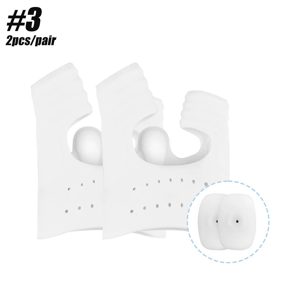 Ballen Korrektor, orthopädische Ballen Schiene Hallux Valgus Korrektoren Separator halb Socken Ballen Ärmel Zehengelenk Schutz Pad: Lila