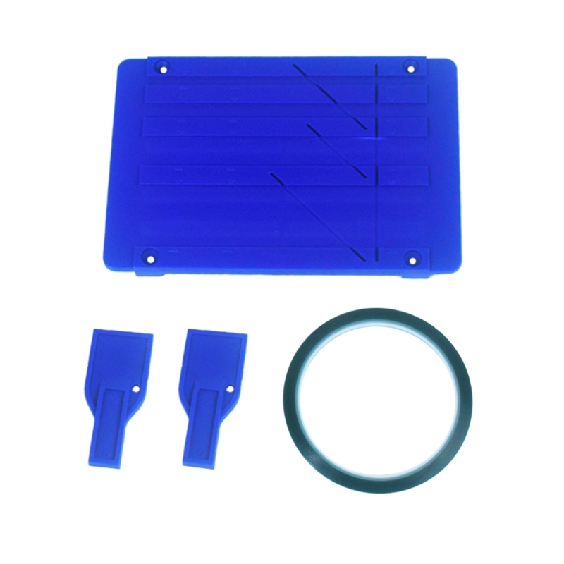 Tape Splicing Set Reel to Reel Tape Recorder Splicing Block Tape for Opening Cassette Tape Repair with Two Fixers: Red