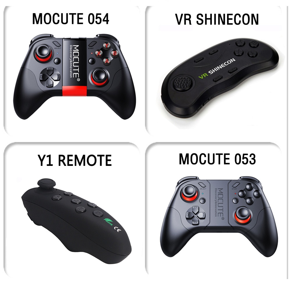 Shinecon Upgraded Z4 VR Large Viewing Immersive Experience Vr box 3D Virtual Reality Glasses with Stereo Headphone with gamepad