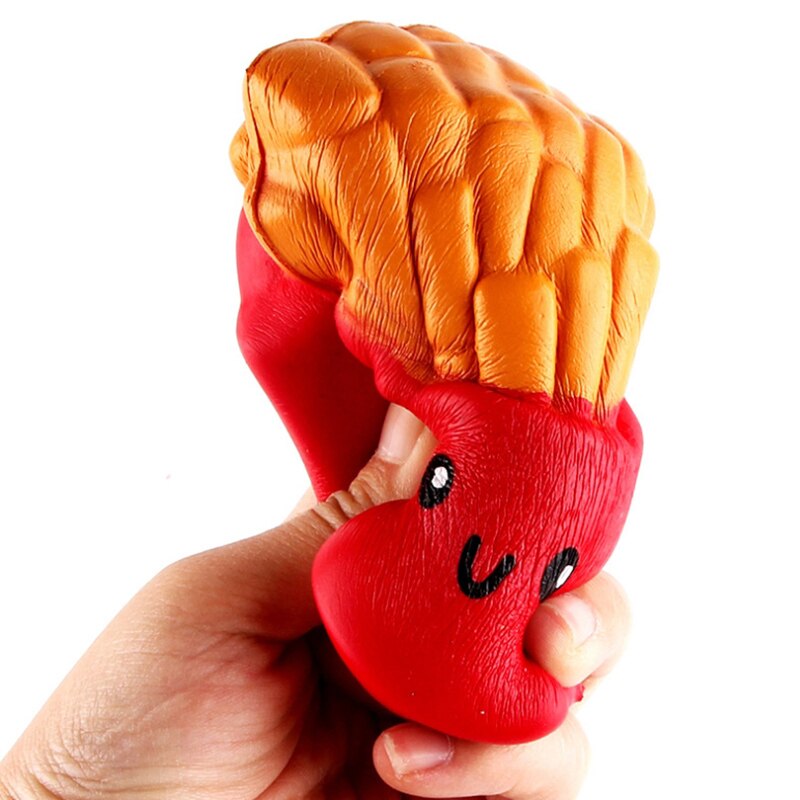 Squishy Cute French Fries Slow Rising Squeeze Toy Simulation Bread Cake Scented Stress Relief for Kid Birthday