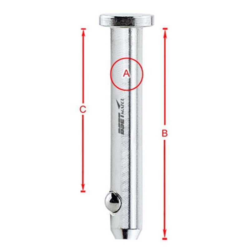 BSET MATEL 2PCS 5mm Positioning Pin Steel Dowel Pin Flat Head Cylindrical Pins for Farm Lawn Garden Ball Pin Retainer