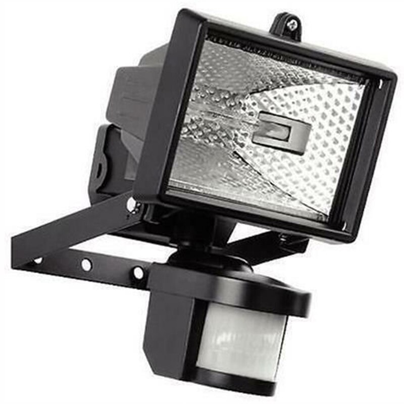 150/500w halogenstrålkastare & pir säkerhet vägglampa rörelsesensor utomhus trädgård garage gård lampa 220v r7 belysning fixeringar