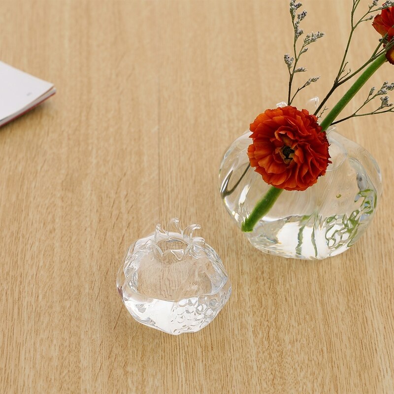 Granatapfel Glas Blume Vasen, Dekorative Rustik... – Grandado