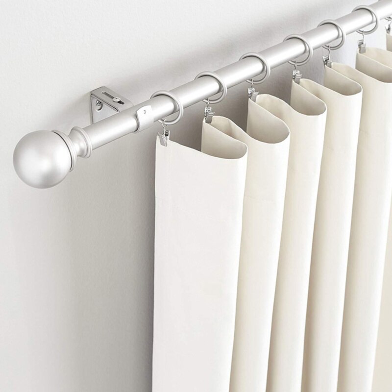 Installeren Venster Accessoires Ondersteuning Metalen Structuur Gordijn Staaf Beugel Vaste Verstelbare Decoratieve Haak Opknoping