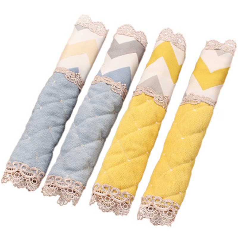 Guantes para nevera, manguitos para la puerta del refrigerador, cubierta antipolvo, guantes gruesos de tela, tirador de puerta de congelador, fundas a prueba de polvo