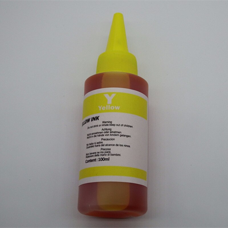 Universele Zwarte Dye Inkt Voor Epson Printers Premium Zwarte Inkt Voor Epson Alle Printer Ciss Gebotteld Inkt Refill Kit: 1Y