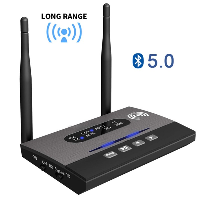 80M Aptx HD krótki czas oczekiwania Bluetooth 5.0 nadajnik i odbiornik audio SPDIF 3.5mm AUX Jacek RCA adapter bezprzewodowy na telewizor samochodowy PC