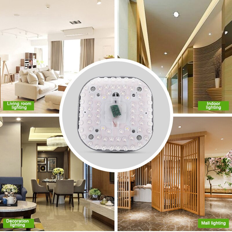 Celling Lamp Lighting Source LED Light Panel 12W 18W 24W Module Bulb LED Round Ceiling Tube For Living Room