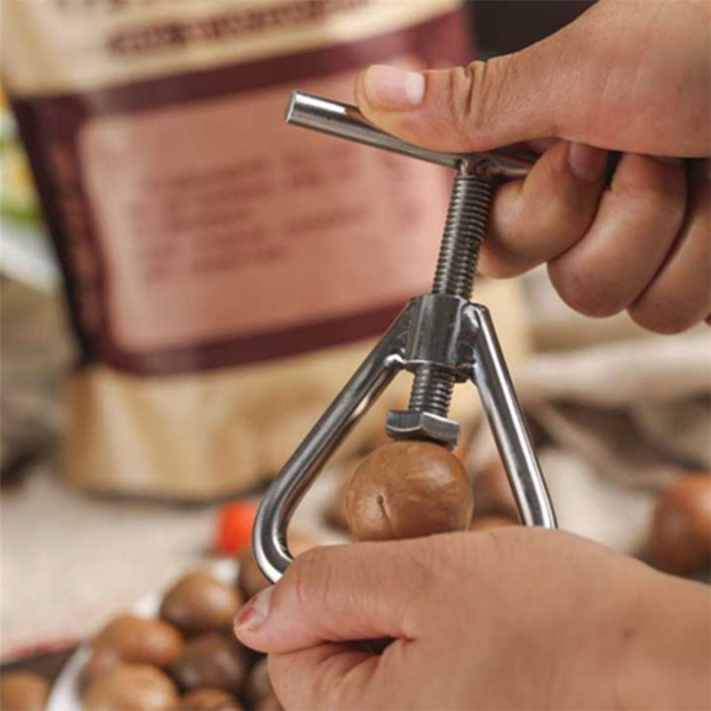 Manual Macadamia Nut Opener Dried Fruit Cracker Walnut Nutcracker Nut Sheller Nut Opening Tools Kitchen Accessories